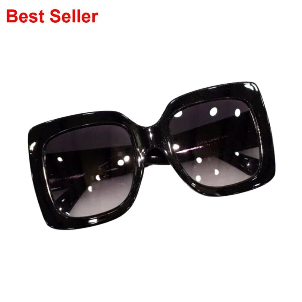Oversized Square Sunglasses Gradient Lens Vintage Fashion Women's